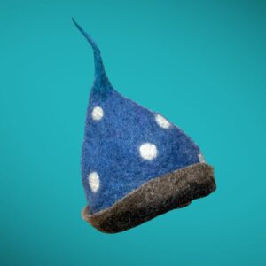 Pixie niebieski w kropki