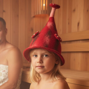 Muchomor plamiasty czapka do sauny dla dzieci