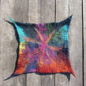 Mata pod stopy i zadek multikolor