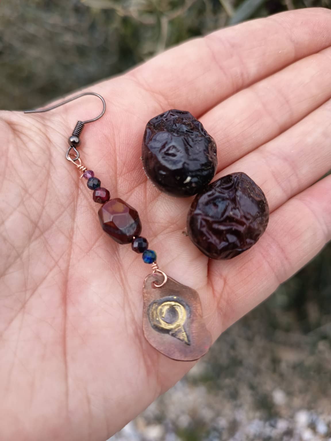 Olive earrings