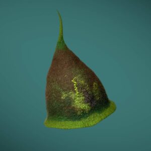 Pixie brązowozielony loczek S
